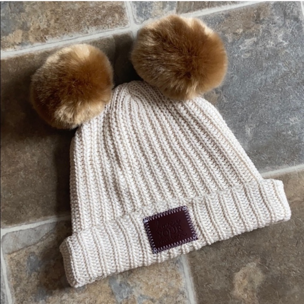 Love Your Melon Double Pom beanie